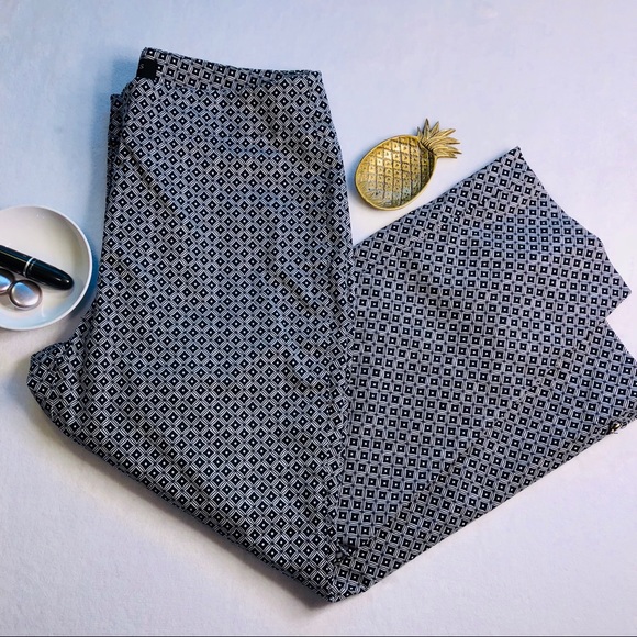 Talbots Pants - Talbots Heritage Diamond Geo Print Crop Pants
